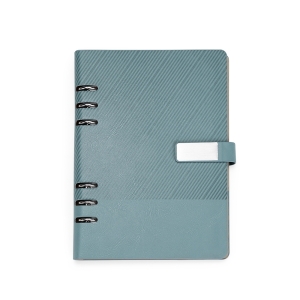 Caderno Fichário Couro Sintético